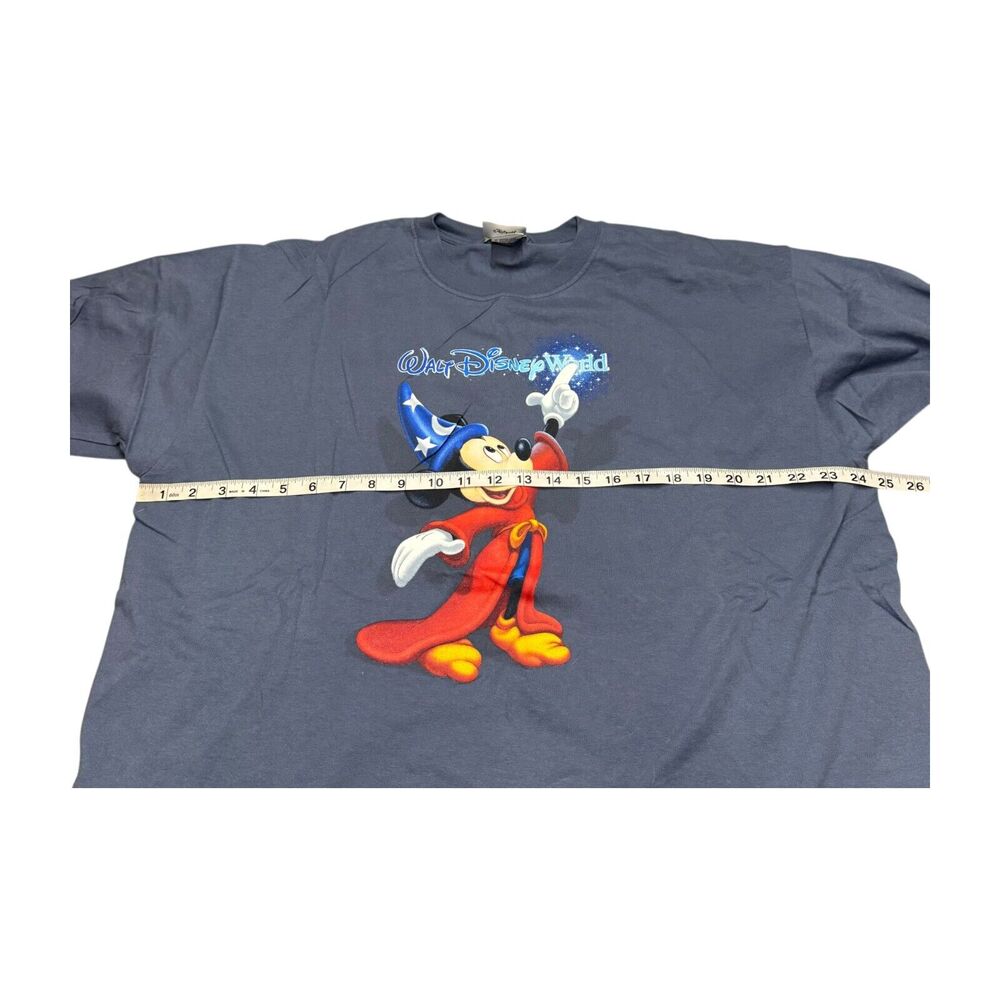 Walt Disney World T-Shirt Men's 2X Blue 100% Cotton Graphic Print Short Sleeve - Picture 4 of 8